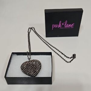 Park Lane Silver Heart Pendant Necklace